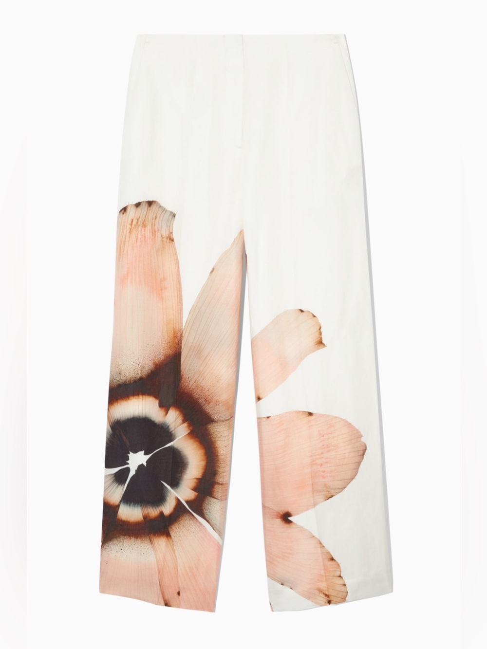 *New* COS × Stephen Doherty Floral Print Wide Leg Pants, Size 4